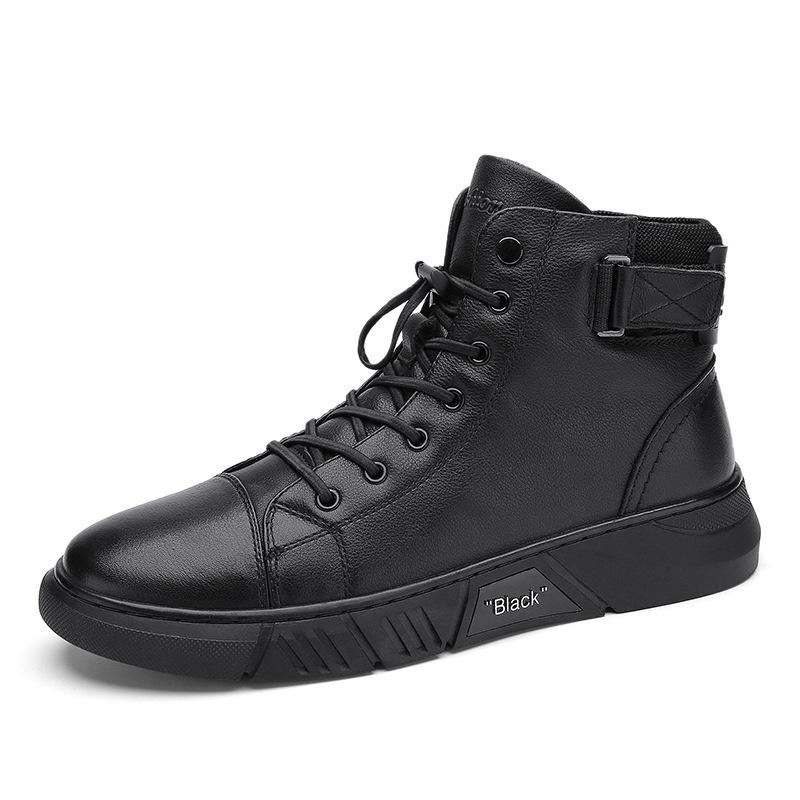 Robuste schwarze Herrenschuhe - Maxwell