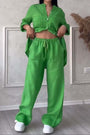 Zweiteiliges Leinen-Damen-Sommer-Set – Alina