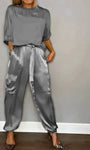 Stilvoller & luftiger Damen Satin-Jumpsuit für besondere Anlässe – Yasmina