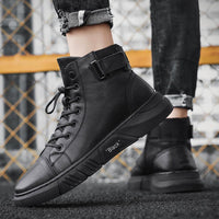 Robuste schwarze Herrenschuhe - Maxwell