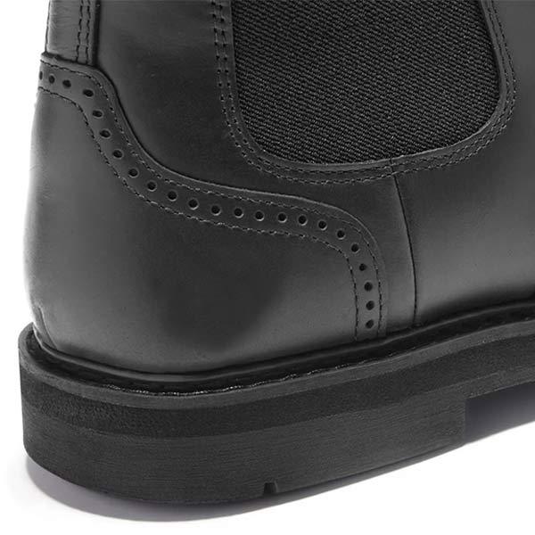 Heren Chelsea Boots klassiek van kunstleer met elastische inzet – Neron