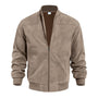 Leichte Herren Übergangsjacke im Wildleder-Look mit Stehkragen - Damian