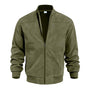 Leichte Herren Übergangsjacke im Wildleder-Look mit Stehkragen - Damian