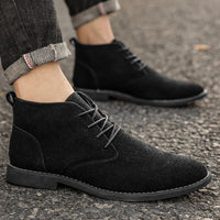 Stilvolle Herren-Schnürschuhe aus PU-Suede - Luca