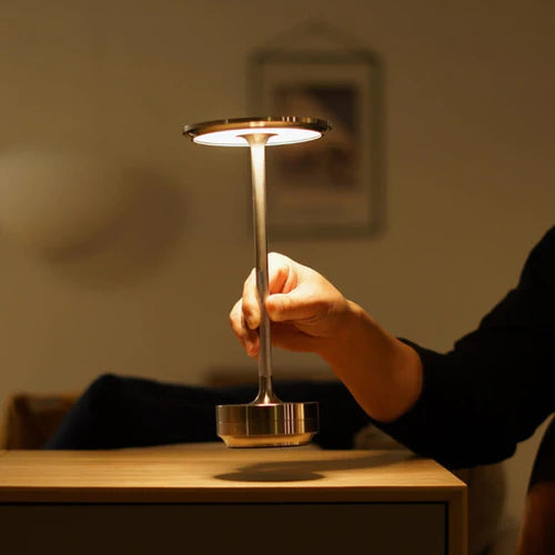 Luxuriöse kabellose LED-Tischlampe - Luna Glow