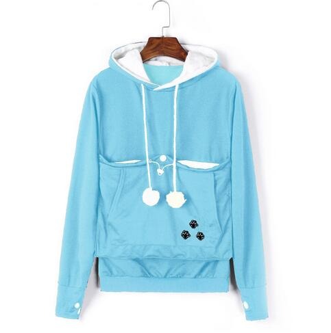 Bequemer Hoodie mit Katzenmotiv - CozyPurr