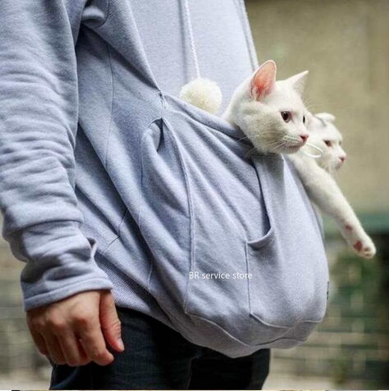 Bequemer Hoodie mit Katzenmotiv - CozyPurr