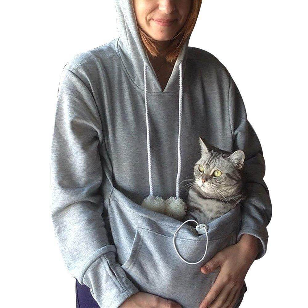 Bequemer Hoodie mit Katzenmotiv - CozyPurr