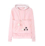 Bequemer Hoodie mit Katzenmotiv - CozyPurr