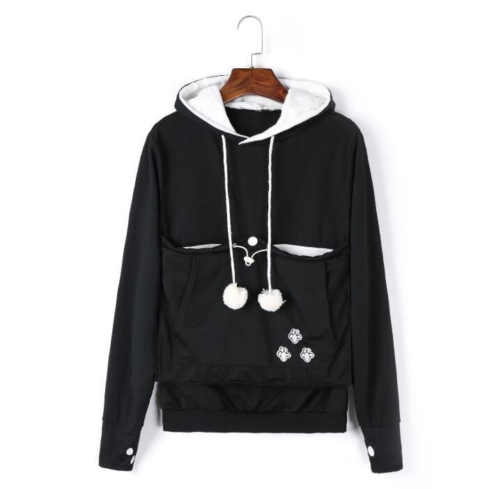 Bequemer Hoodie mit Katzenmotiv - CozyPurr