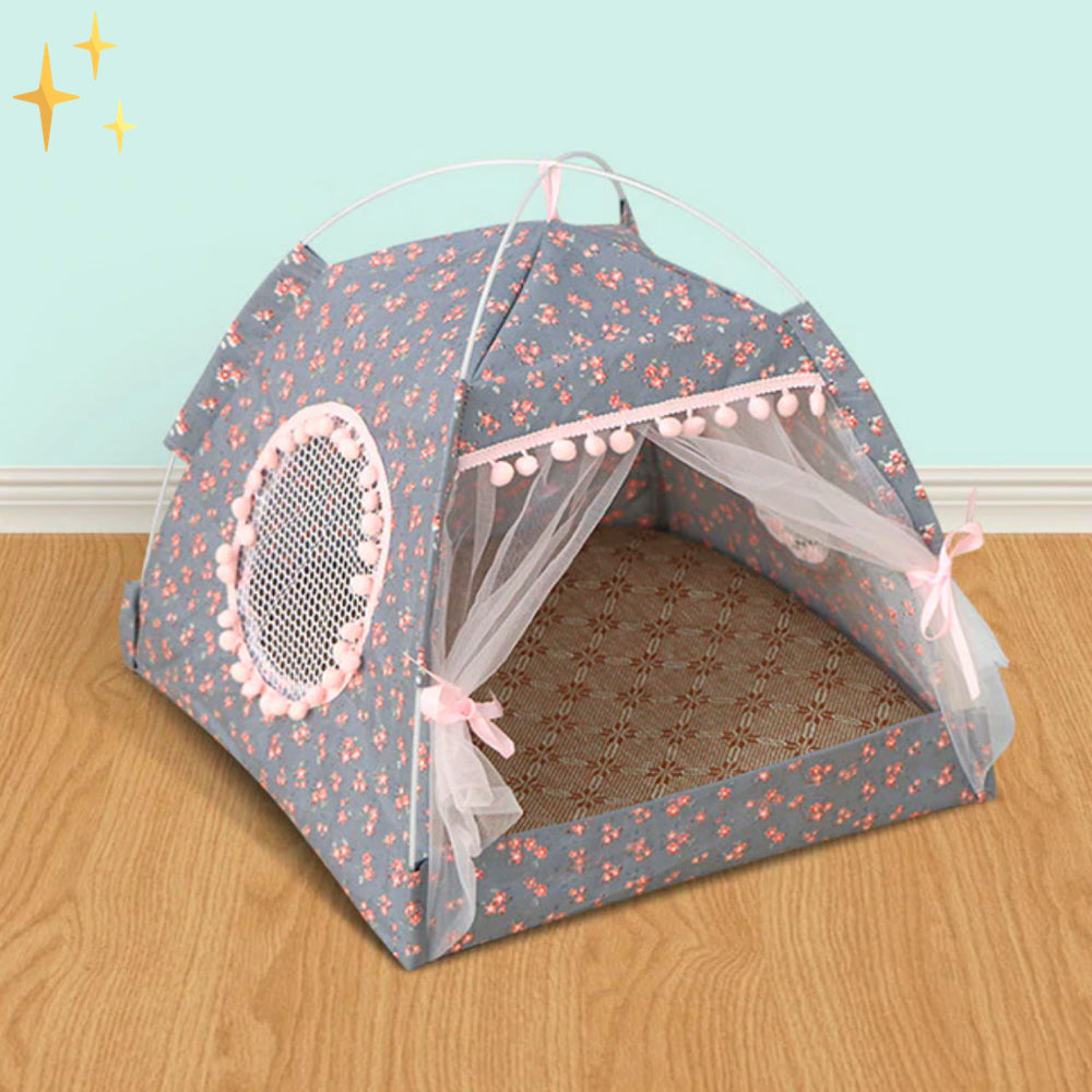 Cute Pets Tent with Curtains - PetTent