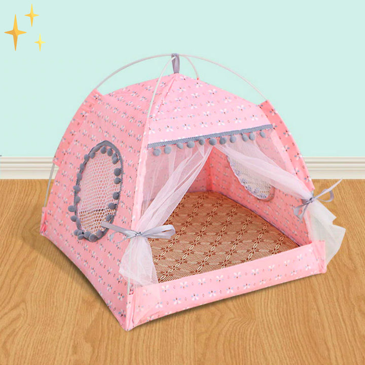 Cute Pets Tent with Curtains - PetTent