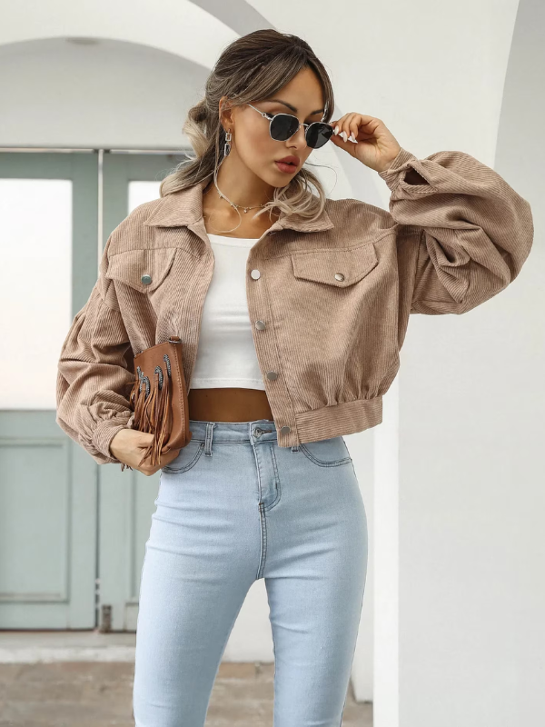 Eva Cropped Bomberjacke | Cool & Stilvoll