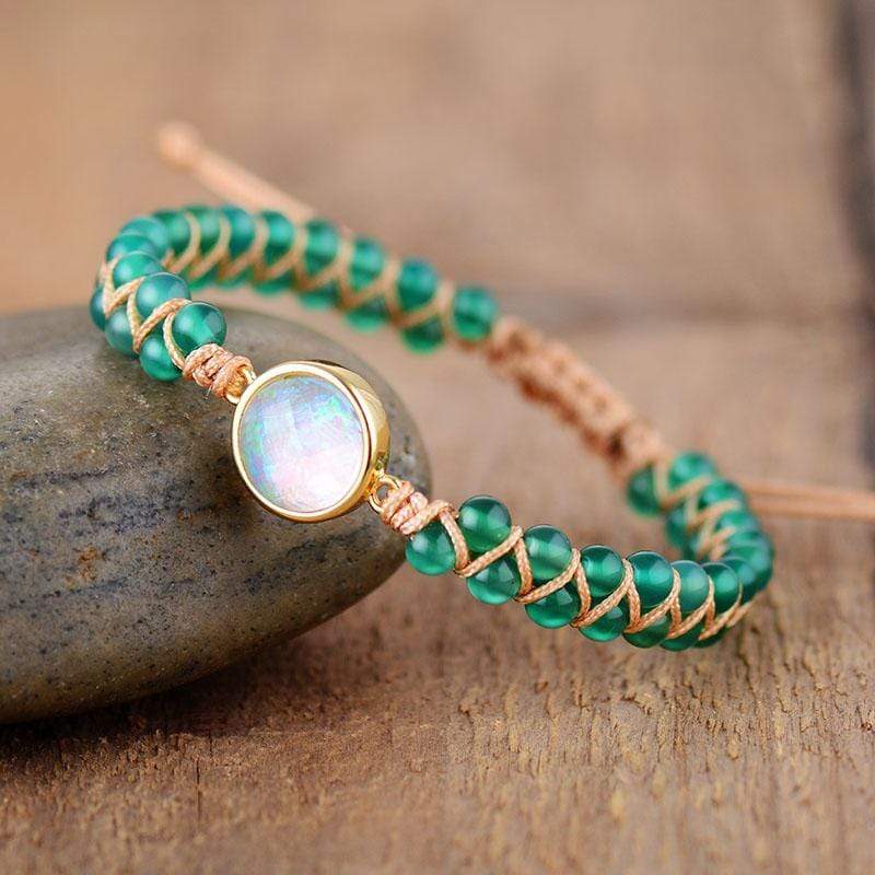 Amethyst-Opal Yoga-Armband - Aurielle