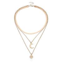 Levensboom & Halve Maan Multilayer Ketting - Selestina