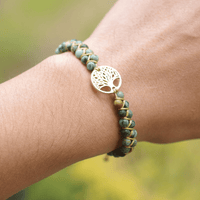 Lebensbaum Armband mit Afrikanischem Jaspis - Auralyn
