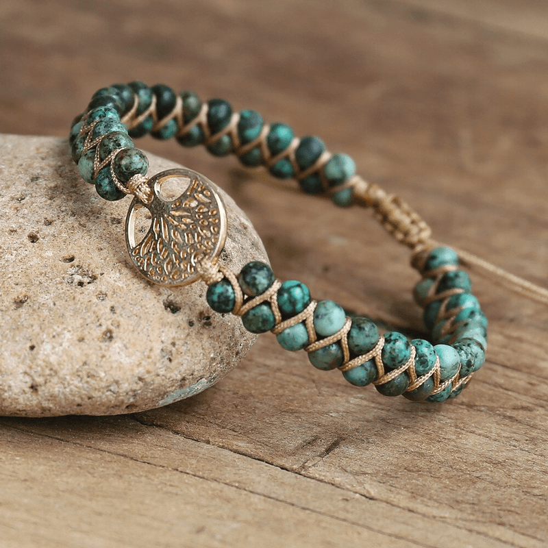 Lebensbaum Armband mit Afrikanischem Jaspis - Auralyn