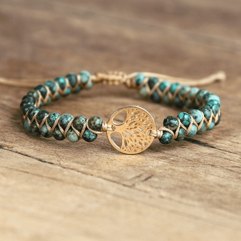 Lebensbaum Armband mit Afrikanischem Jaspis - Auralyn