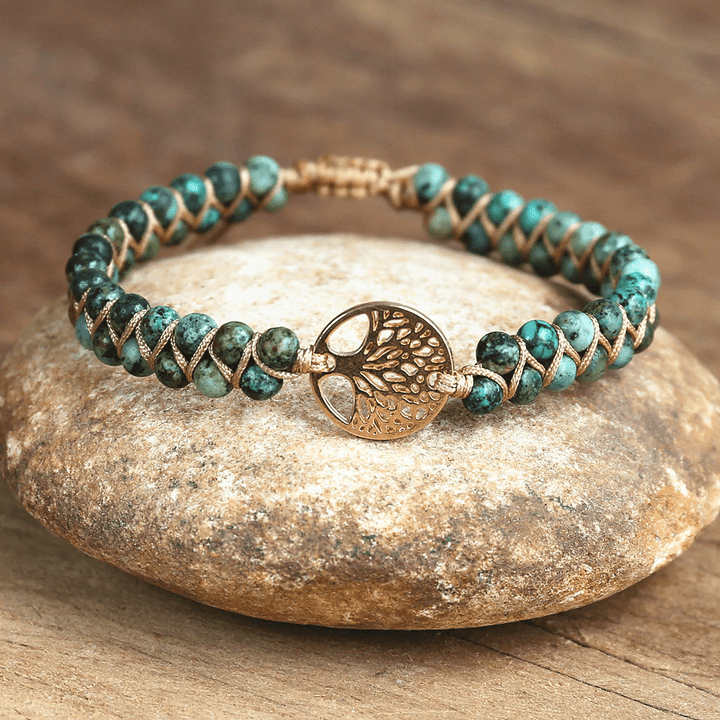 Lebensbaum Armband mit Afrikanischem Jaspis - Auralyn