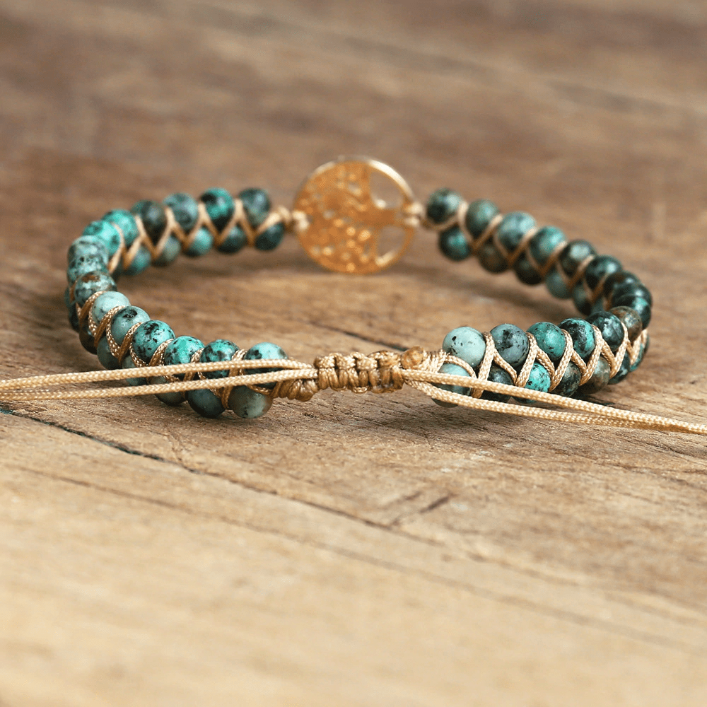 Lebensbaum Armband mit Afrikanischem Jaspis - Auralyn