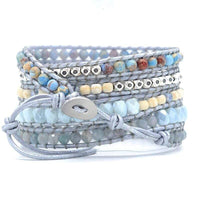 Helende Blauwe Topaas Wikkelarmband - Aurina