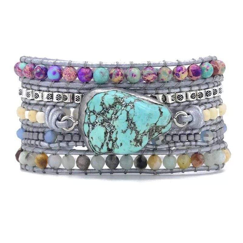 Helende Turkoois Wikkelarmband - Amara