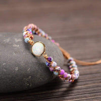 Amethyst-Opal Yoga-Armband - Aurielle