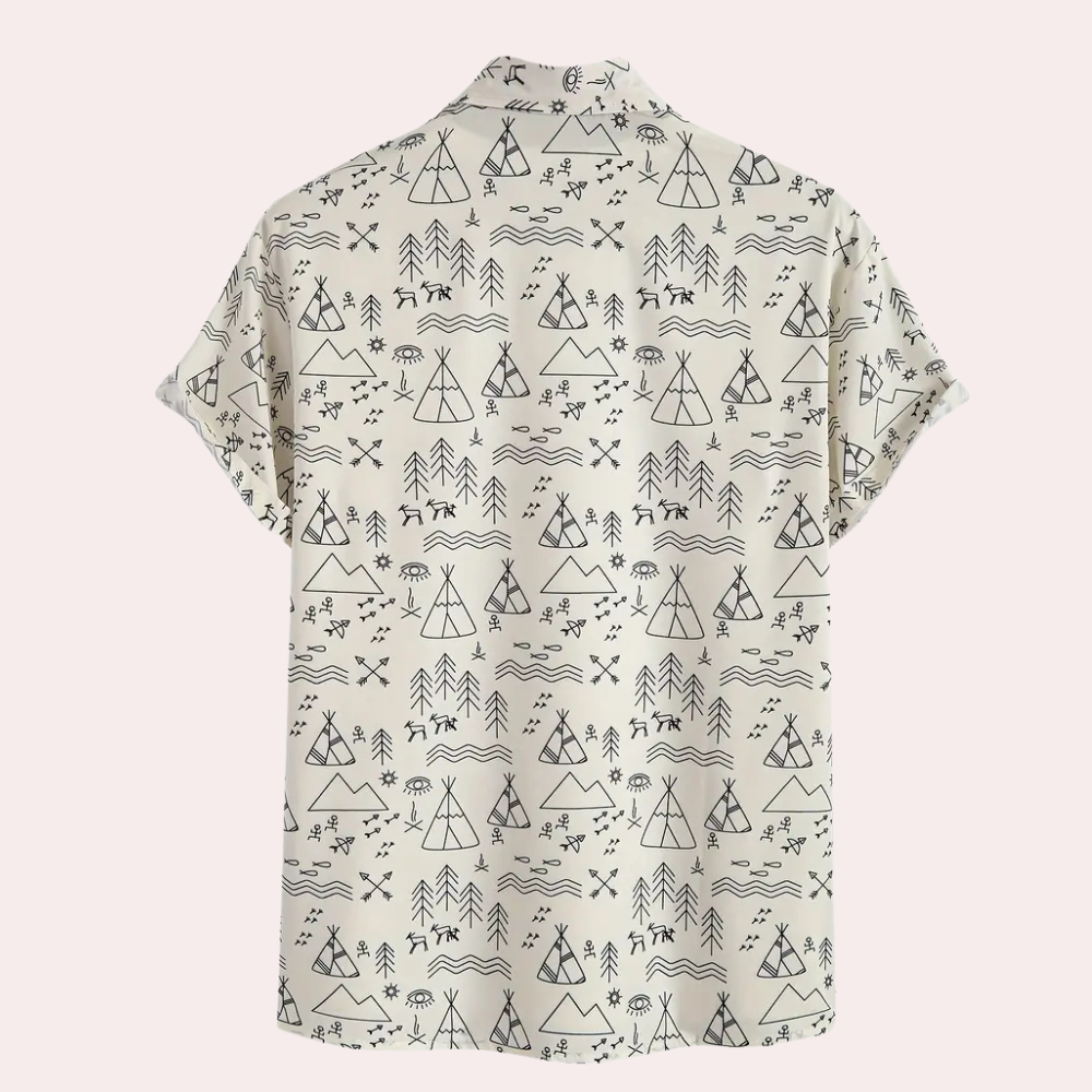 Lässiges Hemd mit Print für Herren - Emilio