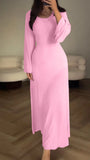 Stilvolles Bodycon Maxi Kleid mit Schnürung - Valencia