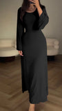 Stilvolles Bodycon Maxi Kleid mit Schnürung - Valencia