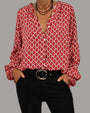 Sara Bluse mit V-Ausschnitt