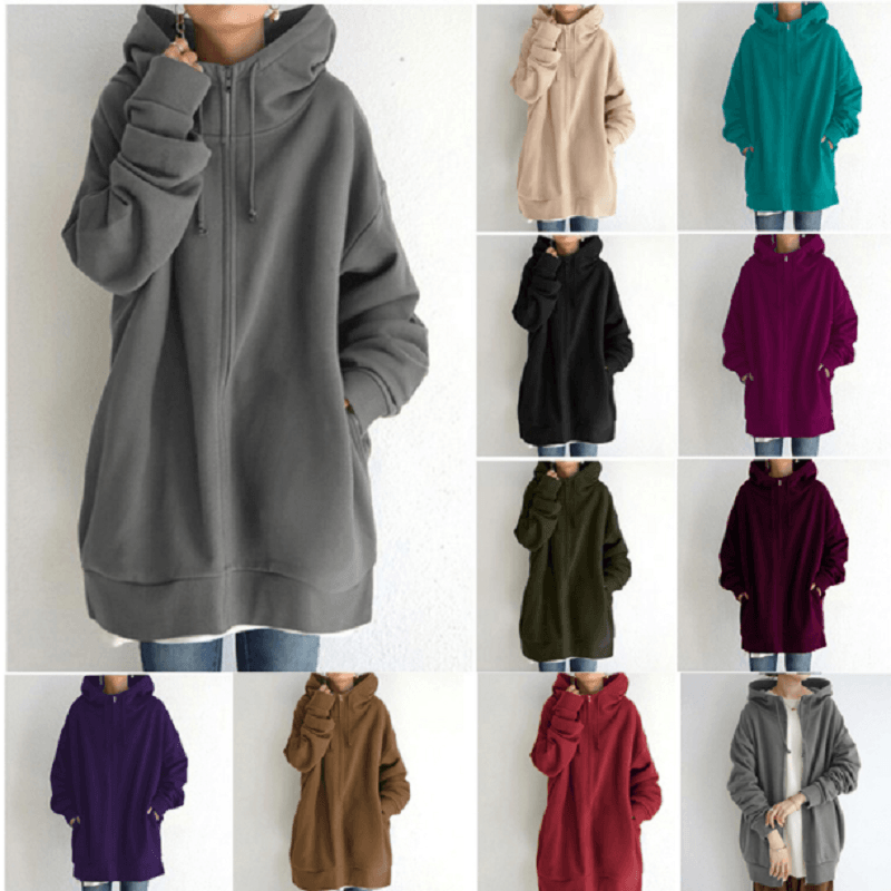 Bequemer Damenpullover mit Kapuze - ComfyHood