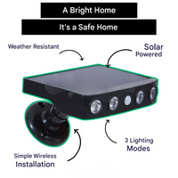 Solar-Außenbeleuchtung mit Bewegungssensor – Lumina