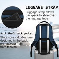Slim Anti-Diefstal Laptop Rugzak met USB Oplaadpoort