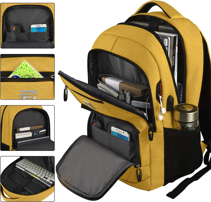 Slim Anti-Diefstal Laptop Rugzak met USB Oplaadpoort