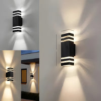 LED Outdoor Wall Light – Modern Up-and-Down Glow | Weatherproof 10