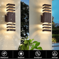 LED Outdoor Wall Light – Modern Up-and-Down Glow | Weatherproof 8