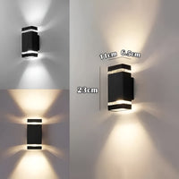 LED Outdoor Wall Light – Modern Up-and-Down Glow | Weatherproof 9