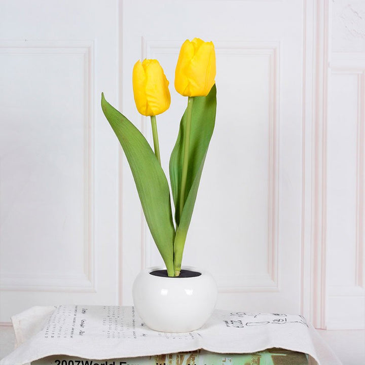 Dekorative LED Tulpen-Tischlampe – Florima