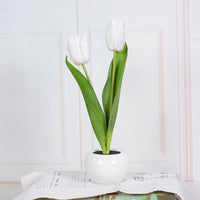 Dekorative LED Tulpen-Tischlampe – Florima