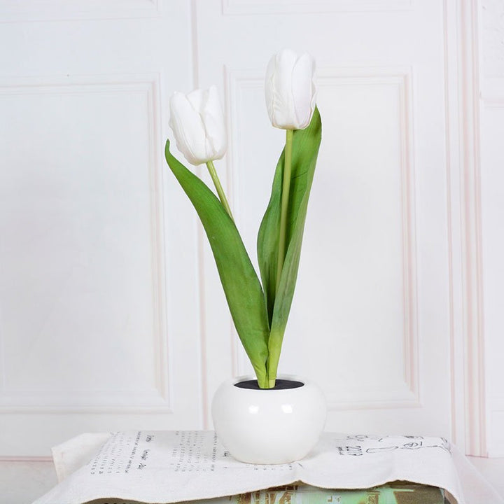 Dekorative LED Tulpen-Tischlampe – Florima