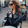 Kaila Kurze Damenjacke | Eine lässige Lederjacke für Damen