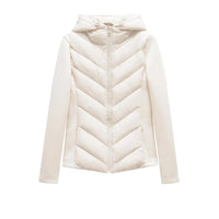 Women's Lightweight Padded Winter Jacket with Hood and Hidden Pockets 10