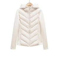 Women's Lightweight Padded Winter Jacket with Hood and Hidden Pockets 2
