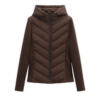 Women's Lightweight Padded Winter Jacket with Hood and Hidden Pockets 7
