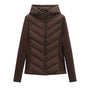 Women's Lightweight Padded Winter Jacket with Hood and Hidden Pockets 7