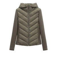 Women's Lightweight Padded Winter Jacket with Hood and Hidden Pockets 9