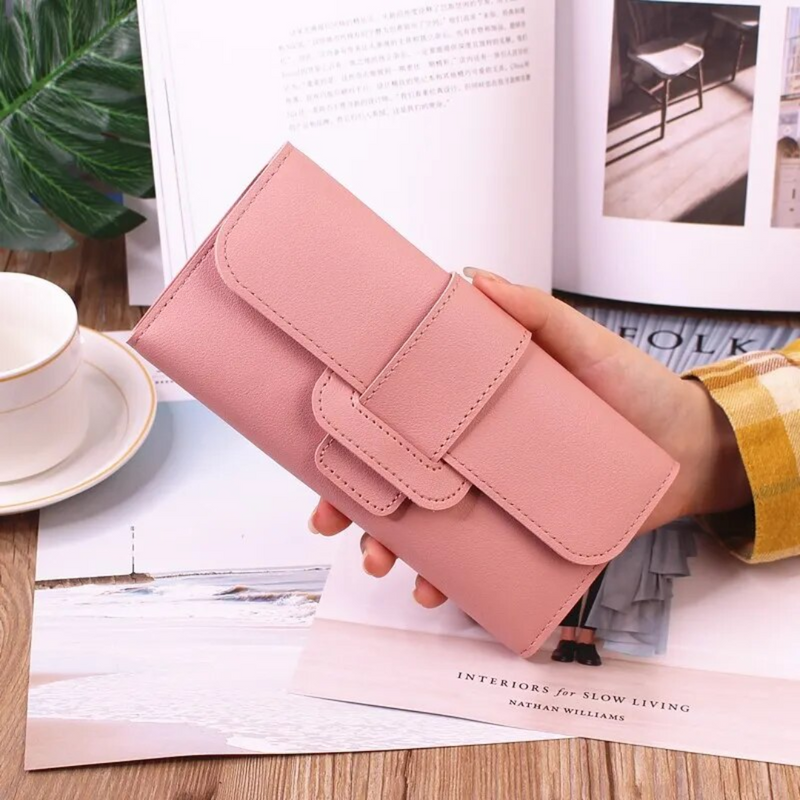 Minimalistische Lange Leder Geldbörse | Einfach & Trendy