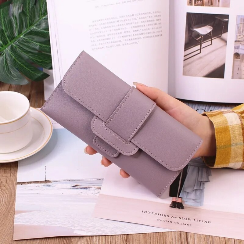 Minimalistische Lange Leder Geldbörse | Einfach & Trendy