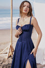 Bustier-Sommerkleid mit Taillenkorsett - Isabella